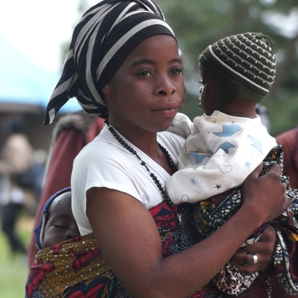 Woman with infants